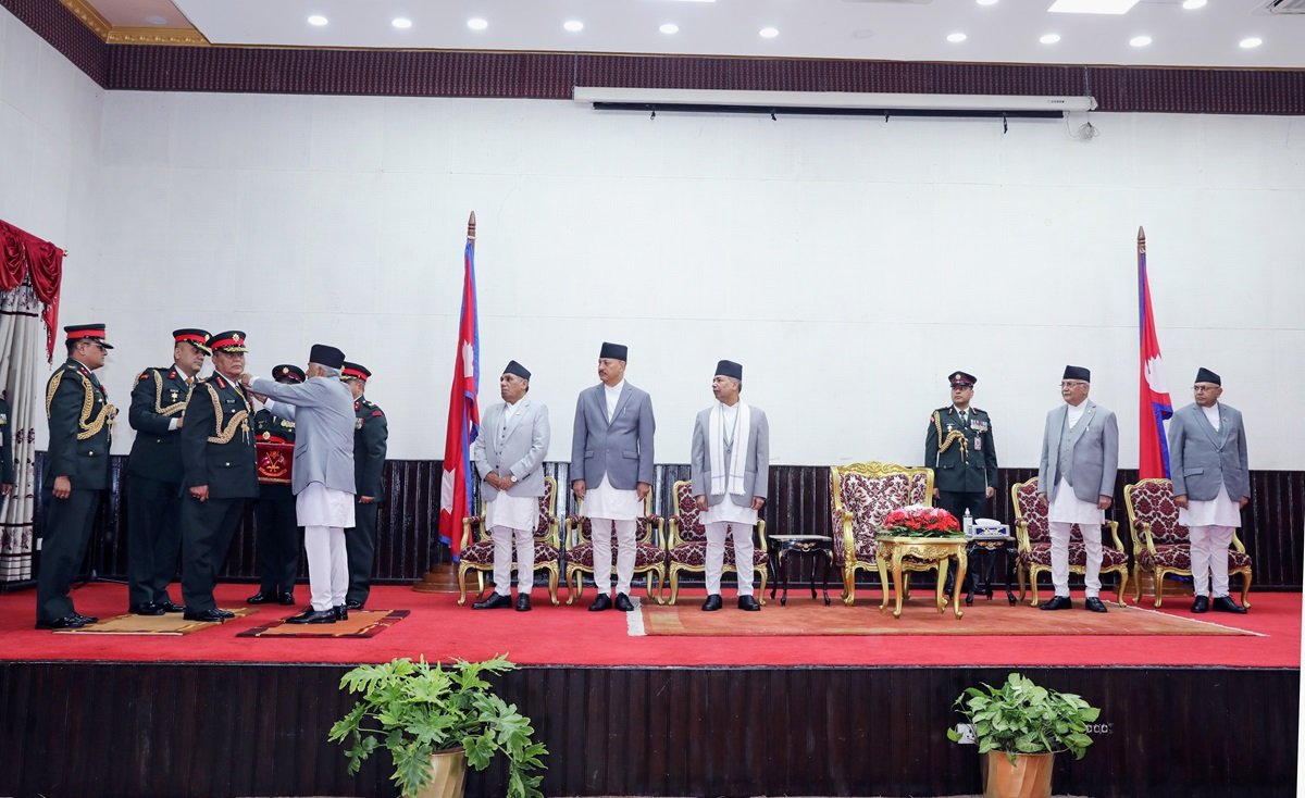 प्रधानसेनापति सिग्देलले लिए पद तथा गोपनीयताको शपथ