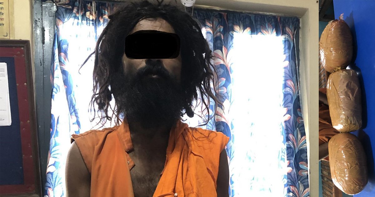 साधुको भेषमा चरेश तस्करी, पर्साबाट पक्राउ परे भारतीय नागरिक