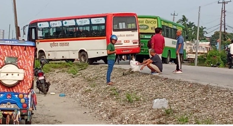 झापाको मेचीनगर-७ मा मोटरसाइकलको ठक्करबाट साइकल यात्रीको निधन
