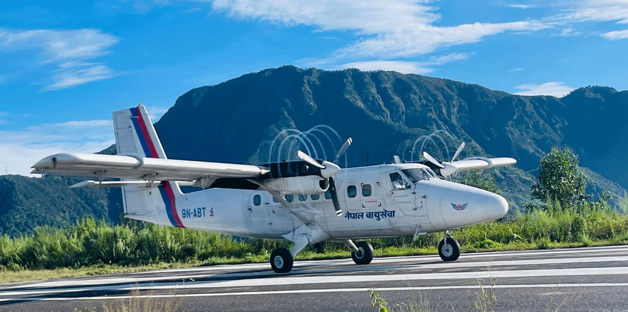 गुल्मीमा आजदेखि सातामा चार पटक हवाई उडान सुरु