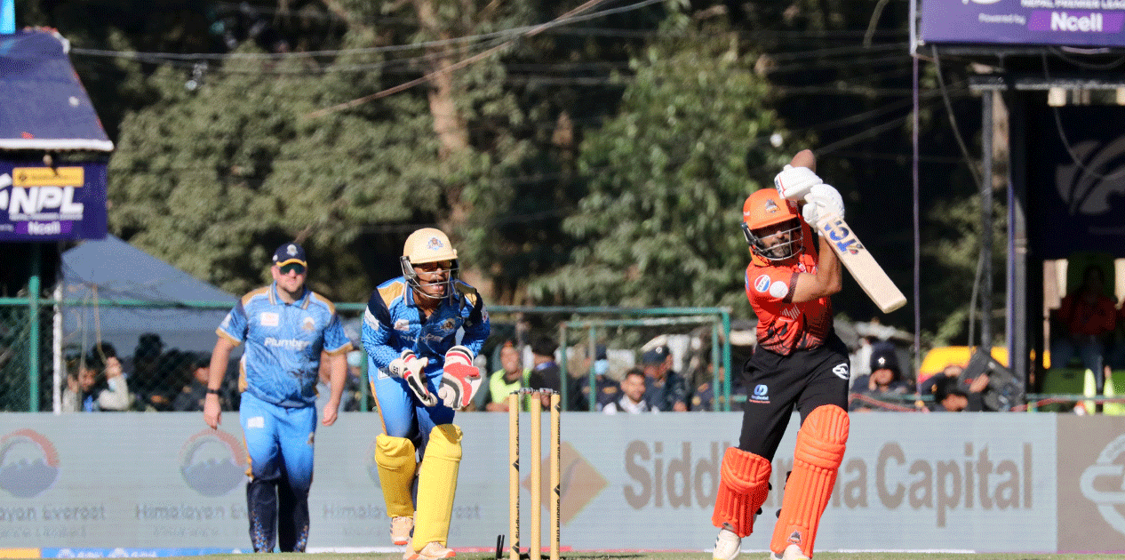 एनपिएल: बोपाराको अर्धशतक मद्दतमा चितवन राइनोज विजयी