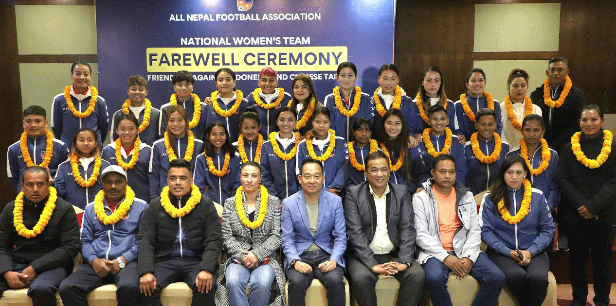 नेपाली महिला राष्ट्रिय फुटबल टोली इन्डोनेसिया प्रस्थान