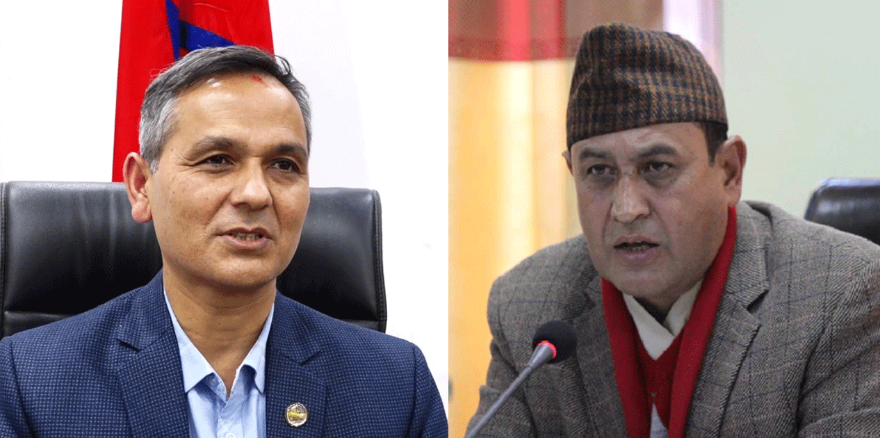 गृहमन्त्री अर्याल र निवर्तमान सांसद खतिवडाबीच भेटवार्ता