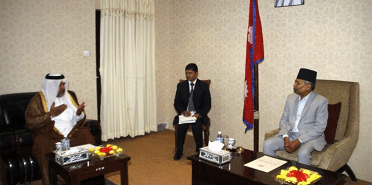 उपराष्ट्रपति यादवसँग कतारका राजदूतको भेट