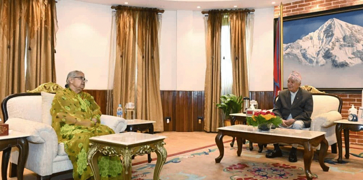 राष्ट्रपति पौडेल भेट्न प्रधानमन्त्री कार्की शीतल निवासमा