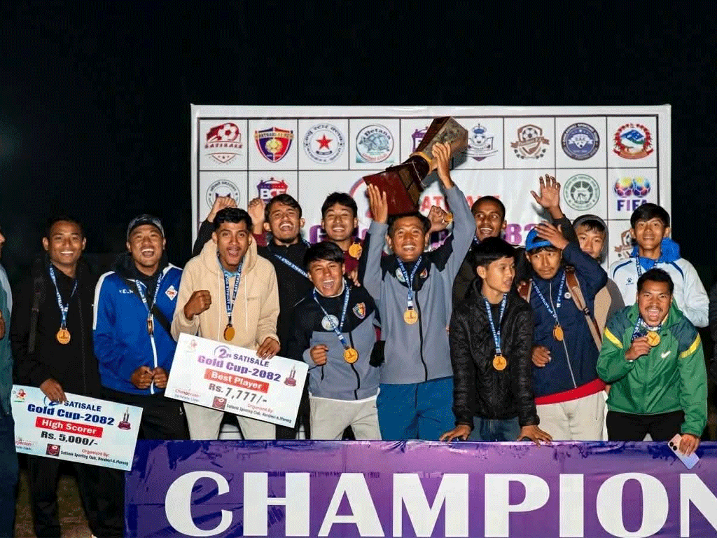 दोस्रो सतिसाले गोल्डकपको उपाधि इन्ट्रा पथरी-११ लाई