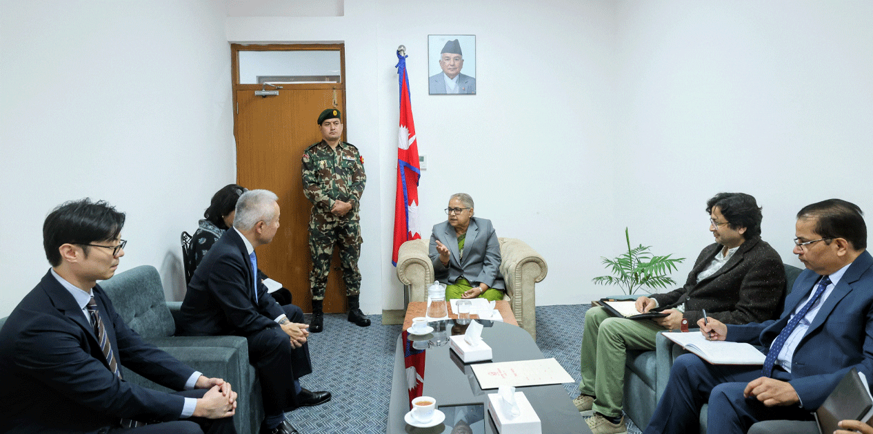 प्रधानमन्त्री र जापानका राजदूतबीच सिंहदरवारमा भेटवार्ता