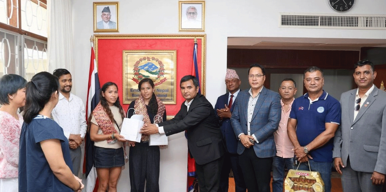 धावक सनमाया र रनमाया थाइल्याण्डमा सम्मानित