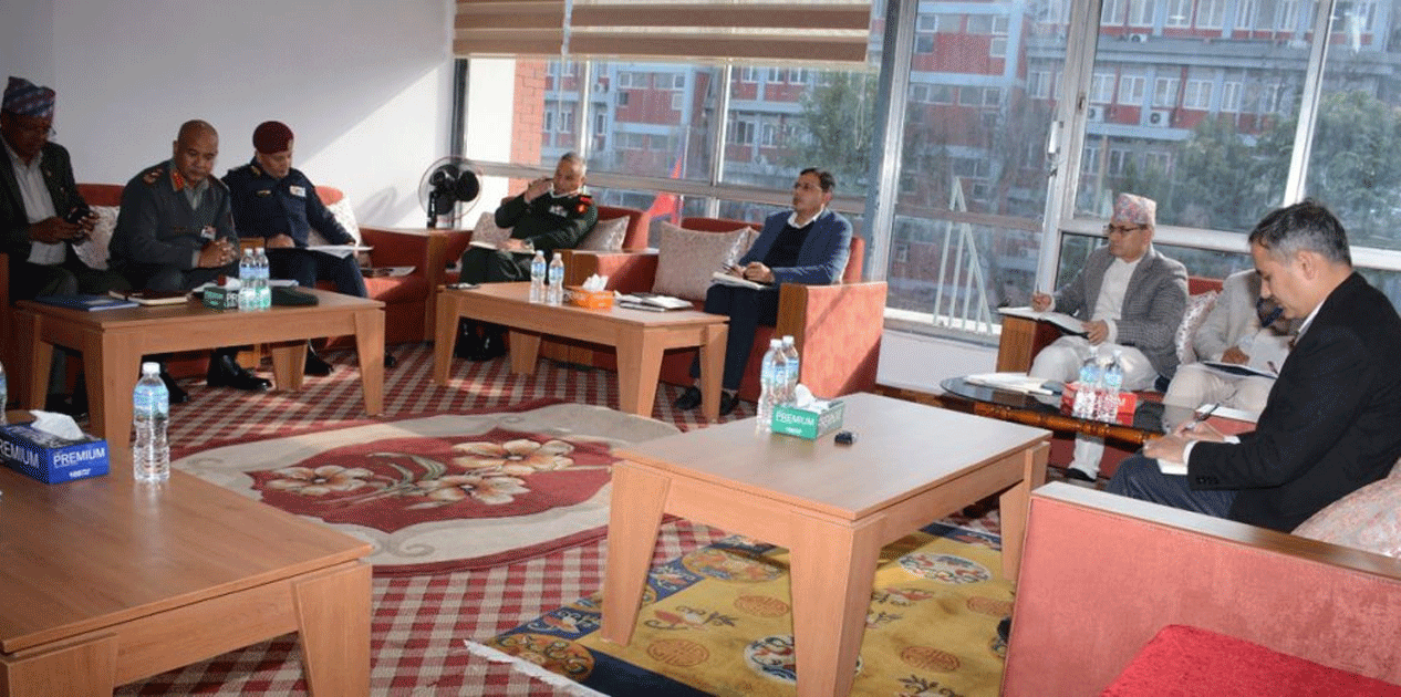 केन्द्रीय सुरक्षा समितिको बैठक जारी