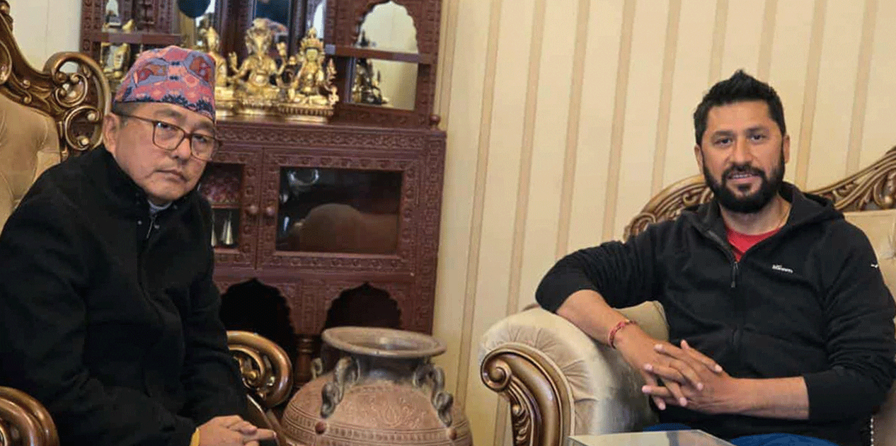 रास्वपा सभापति रवि लामिछाने र राप्रपा अध्यक्ष लिङ्देनबीच भेटवार्ता