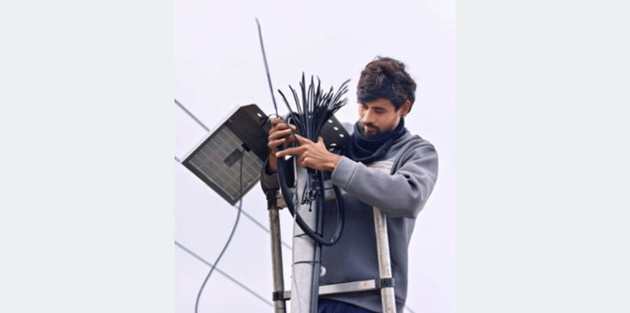 राधानदीमा जलस्तर मापन गर्ने ‘रडार लेभल सेन्सर’ जडान