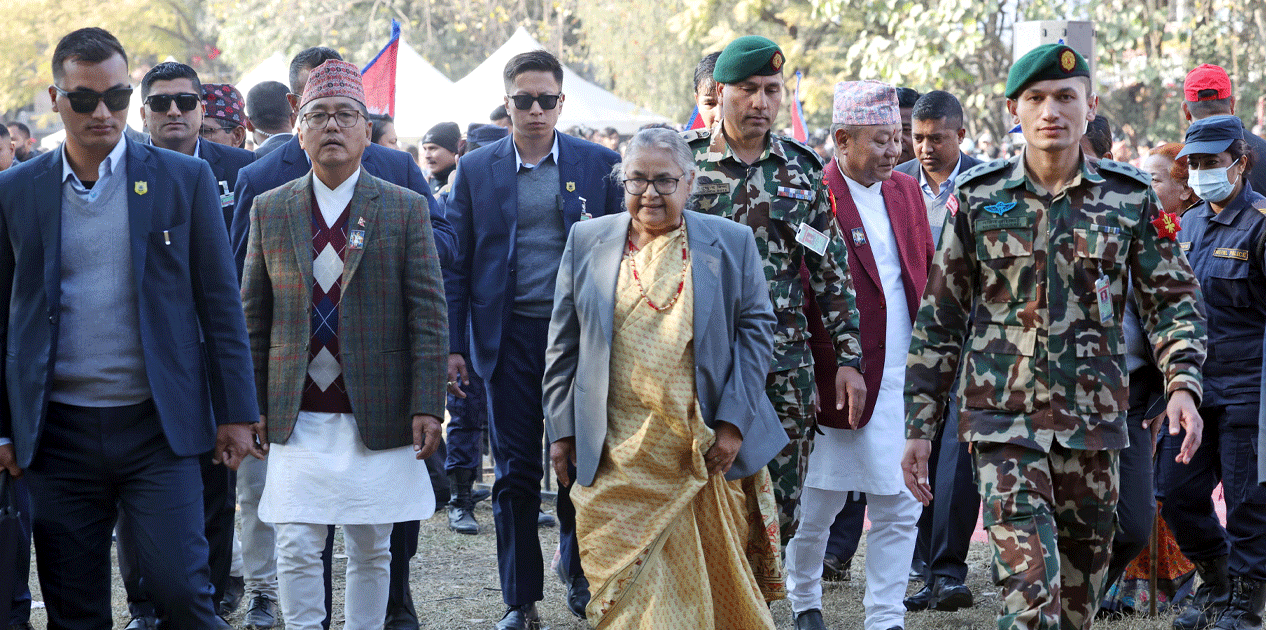 प्रधानमन्त्री कार्की पनि राप्रपाको चियापानमा सहभागी